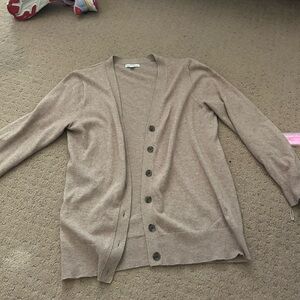 J. Crew Light Brown Cardigan Sweater